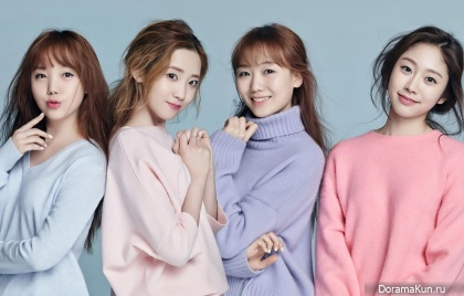 Lovelyz (Kei,Jisoo, Jiae, Sujeong) для Marie Claire March 2016