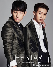 Yoon Park, Choi Woo Sik для The Star January 2016