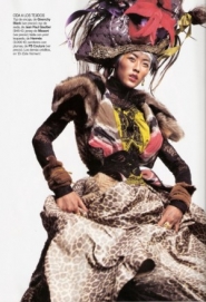 Liu Wen Для Vogue Spain January 2011