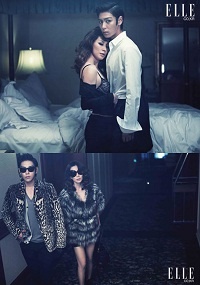 T.O.P and Lee Mi Suk for Elle Magazine