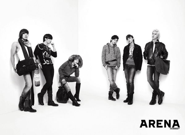 MBLAQ, Rainbow’s Jaekyung для ARENA Homme Plus Korea November 2010